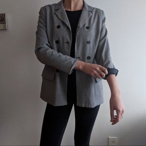Checkered blazer